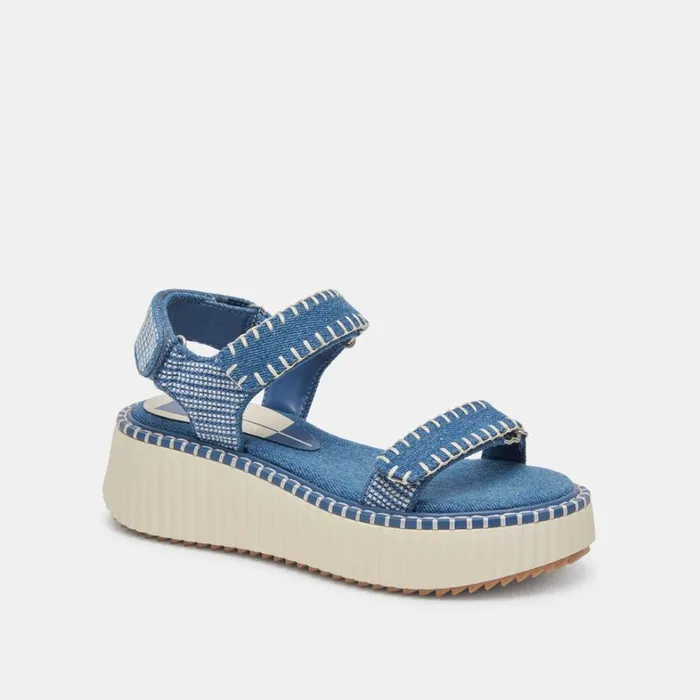 Sandals Women Dolce Vita Debra Sandals Blue Denim