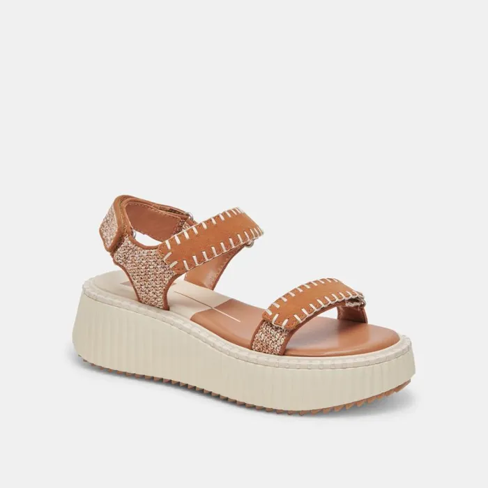 Sandals Women Dolce Vita Debra Sandals Tan Multi Nubuck