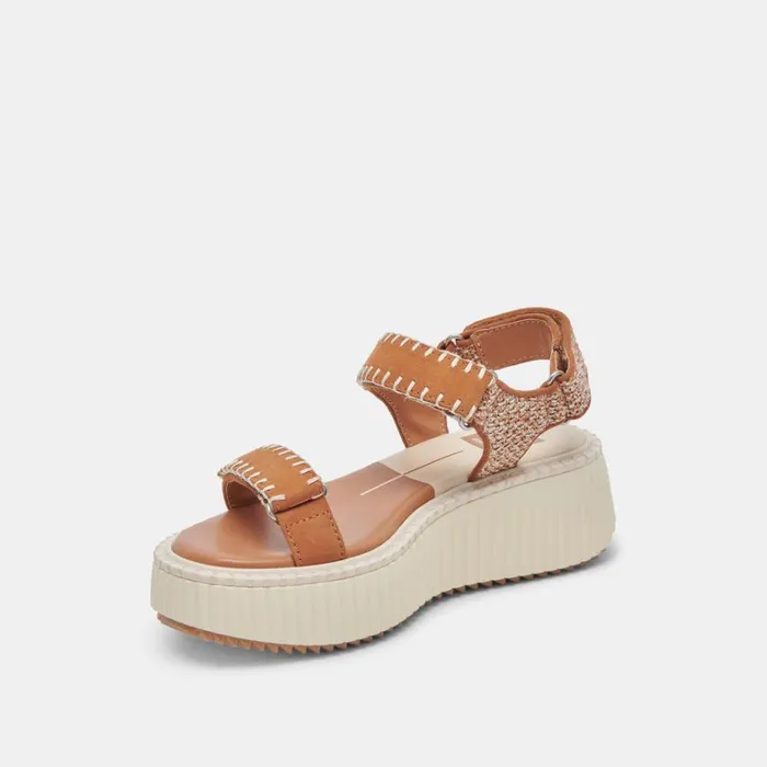 Sandals Women Dolce Vita Debra Sandals Tan Multi Nubuck