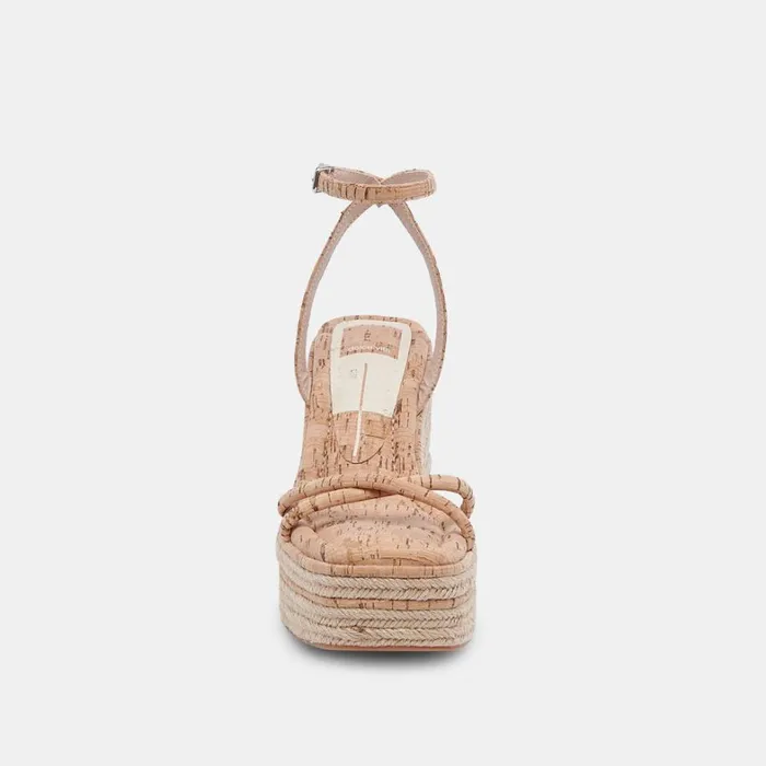 Sandals Women Dolce Vita Elvia Wedges Natural Cork