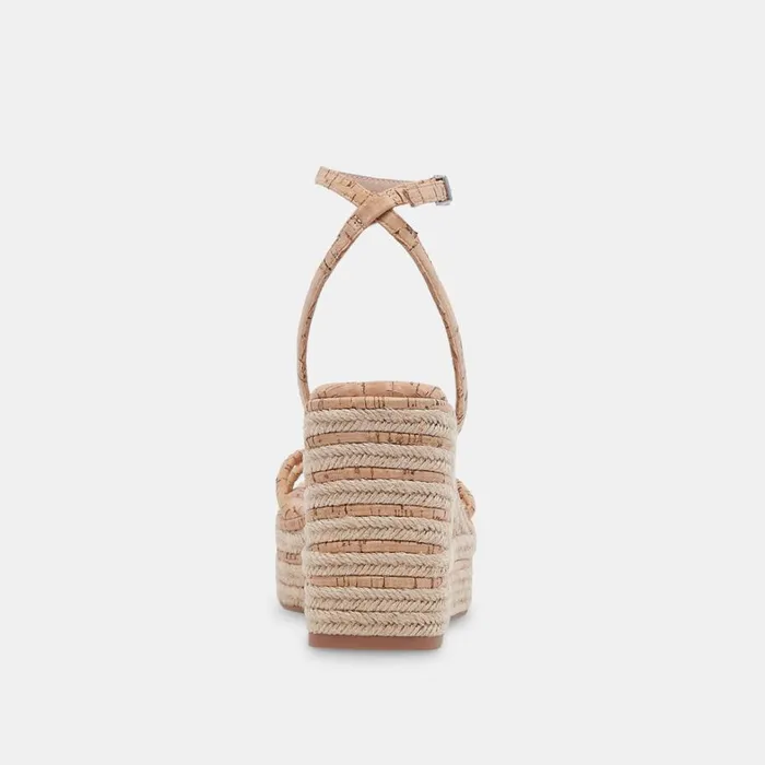 Sandals Women Dolce Vita Elvia Wedges Natural Cork