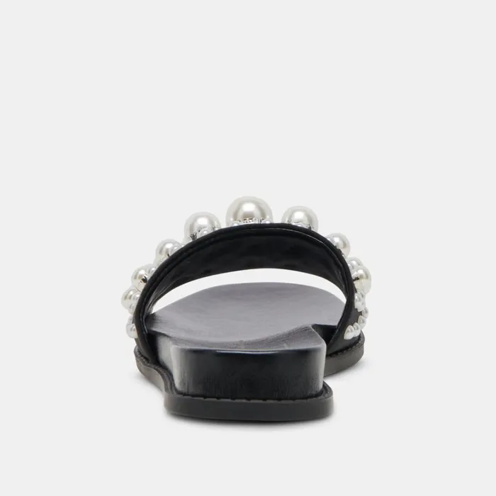 Sandals Women Dolce Vita Gabbi Pearl Sandals Black Pearls