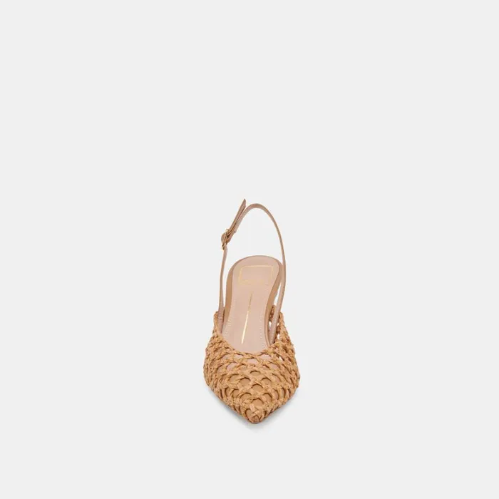 Sandals Women Dolce Vita Gloria Heels Natural Woven