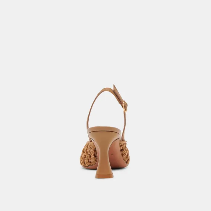 Sandals Women Dolce Vita Gloria Heels Natural Woven