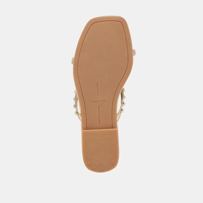 Sandals Women Dolce Vita Lucca Pearl Sandals Gold Pearls