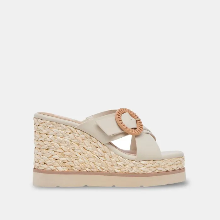 Sandals Women Dolce Vita Luiz Wedges Ivory Stella