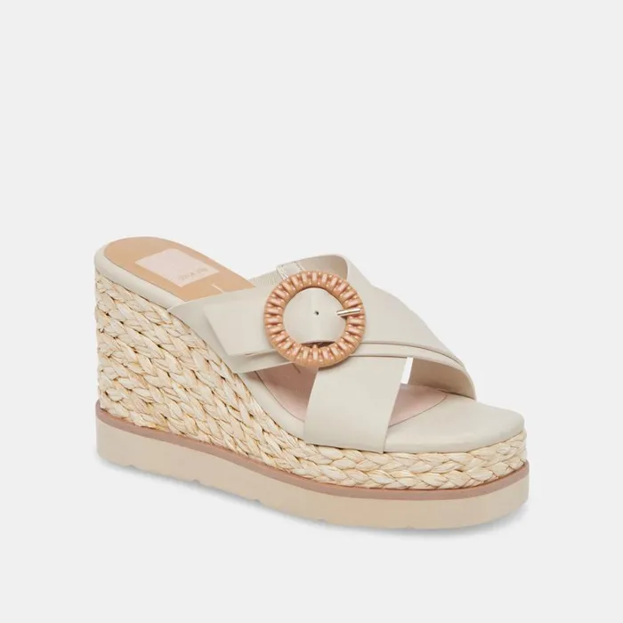 Sandals Women Dolce Vita Luiz Wedges Ivory Stella