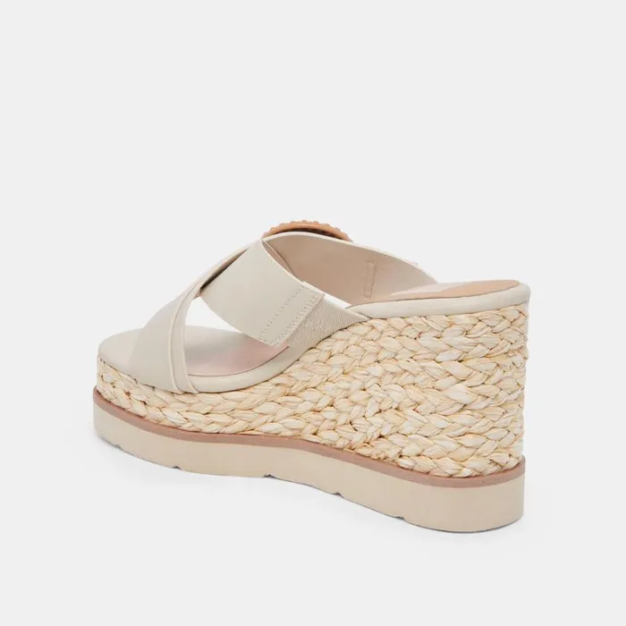 Sandals Women Dolce Vita Luiz Wedges Ivory Stella