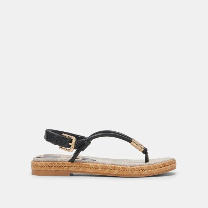 Sandals Women Dolce Vita Meryl Sandals Black Leather