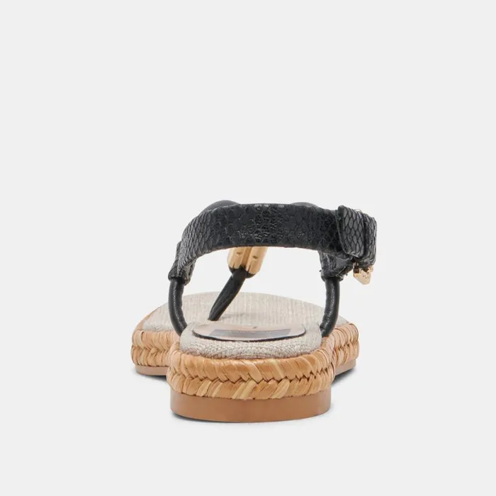 Sandals Women Dolce Vita Meryl Sandals Black Leather