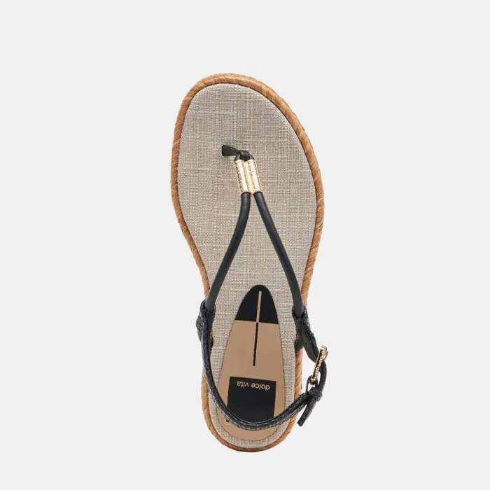 Sandals Women Dolce Vita Meryl Sandals Black Leather