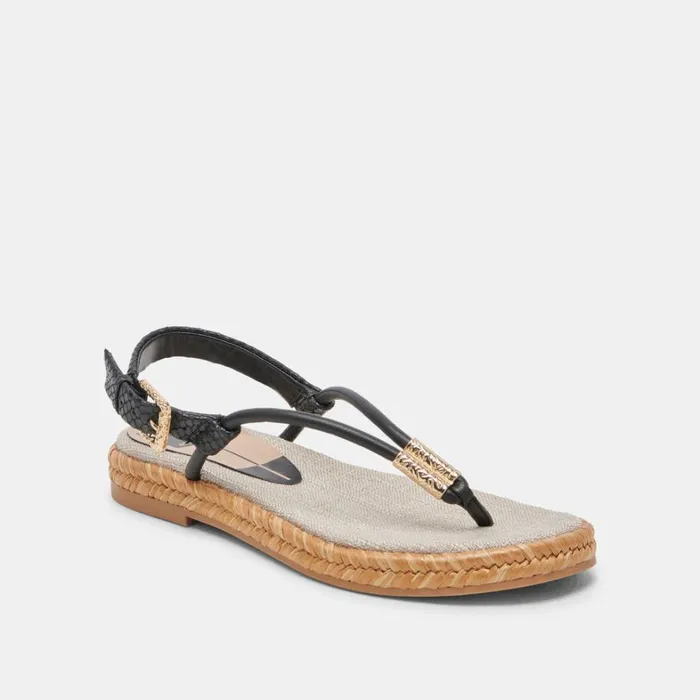 Sandals Women Dolce Vita Meryl Sandals Black Leather