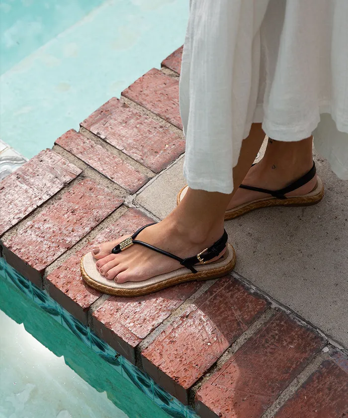 Sandals Women Dolce Vita Meryl Sandals Black Leather