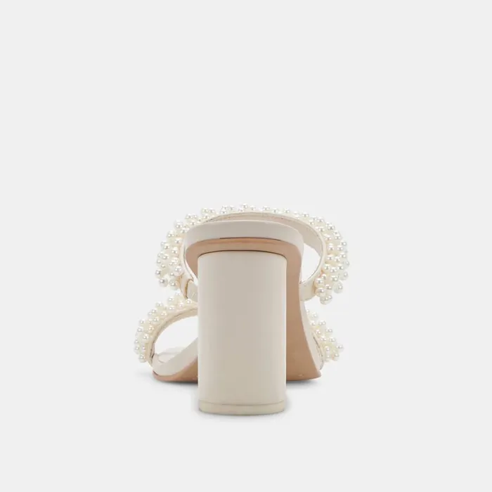 Sandals Women Dolce Vita Noel Heels Vanilla Pearls