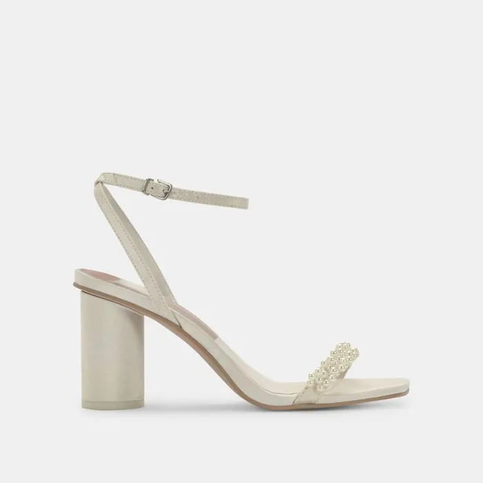 Sandals Women Dolce Vita Nory Heels Vanilla Pearls