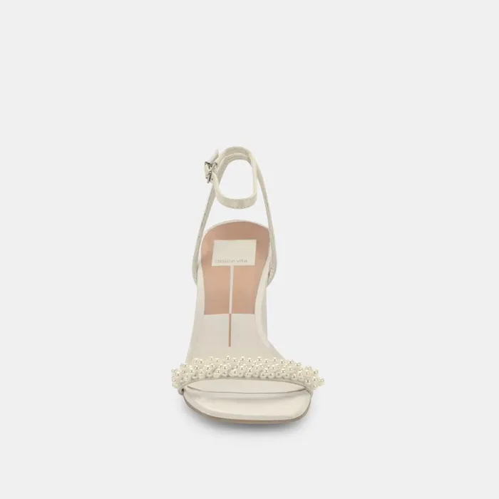 Sandals Women Dolce Vita Nory Heels Vanilla Pearls