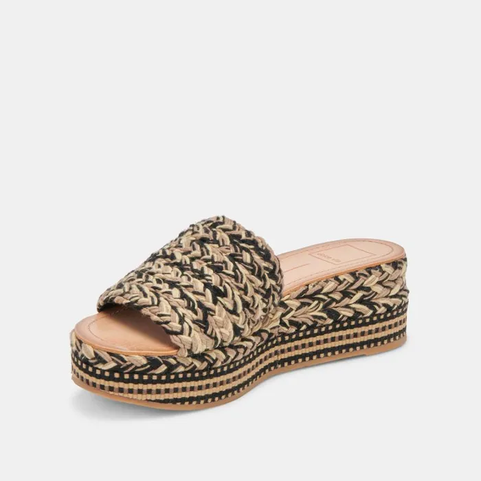 Sandals Women Dolce Vita Pazli Sandals Black Multi Woven