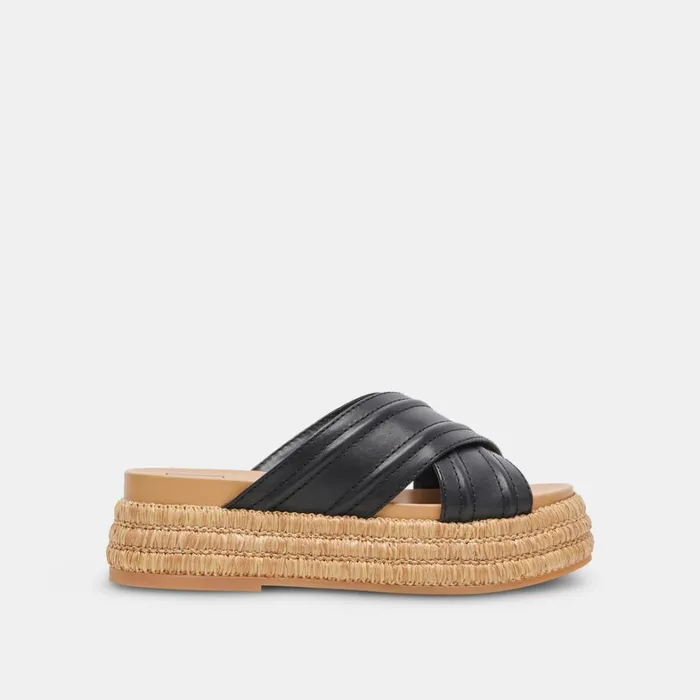Sandals Women Dolce Vita Weslee Sandals Black Leather