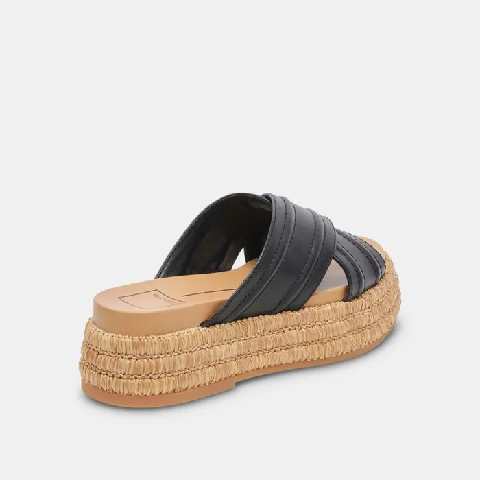 Sandals Women Dolce Vita Weslee Sandals Black Leather