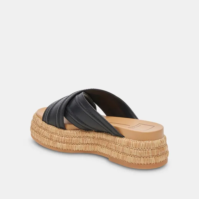 Sandals Women Dolce Vita Weslee Sandals Black Leather