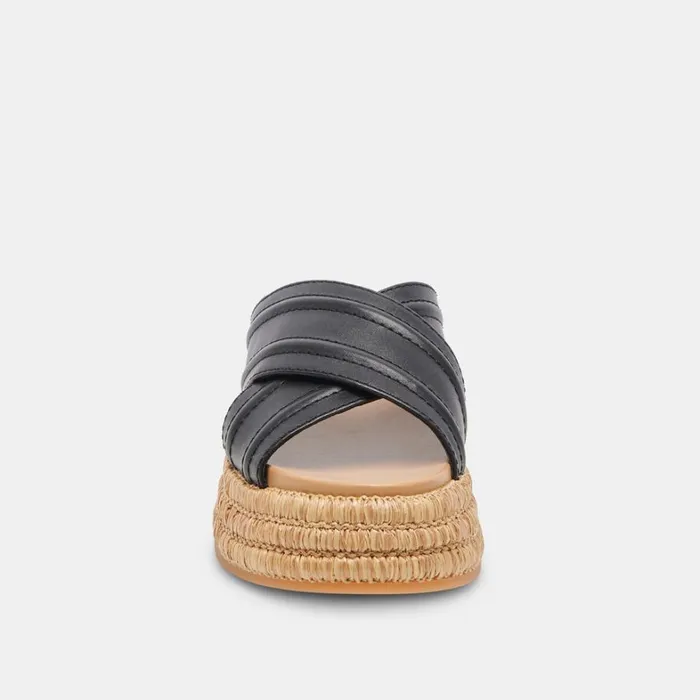 Sandals Women Dolce Vita Weslee Sandals Black Leather