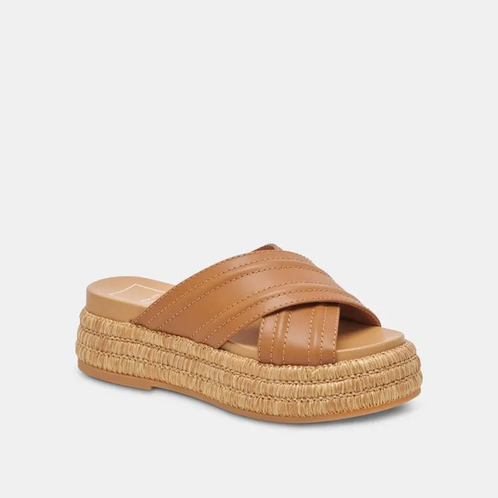 Sandals Women Dolce Vita Weslee Sandals Tan Leather
