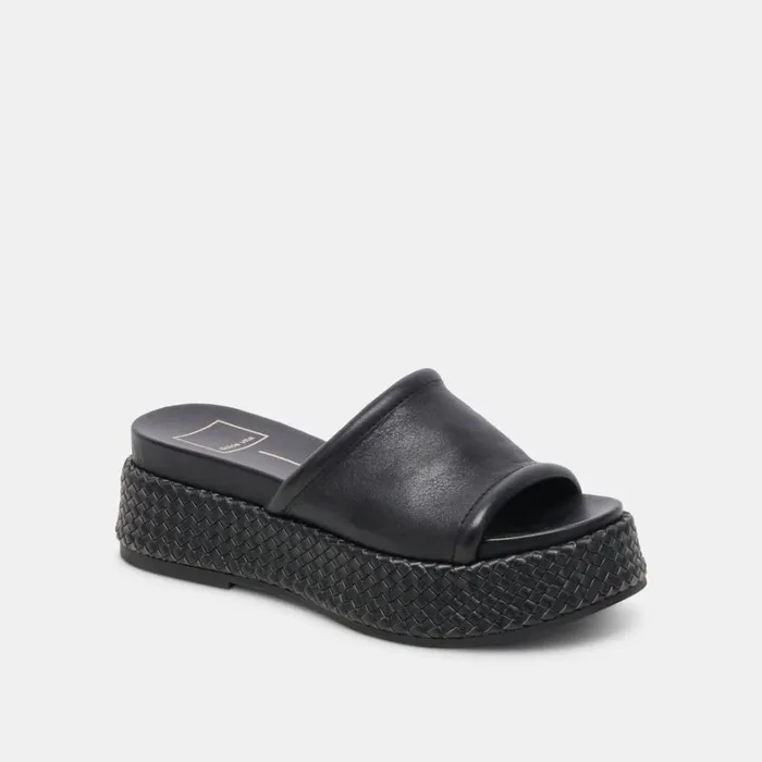 Sandals Women Dolce Vita Wimsyn Sandals Black Leather