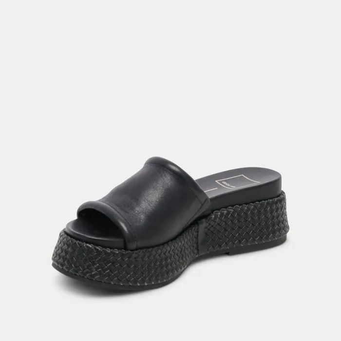 Sandals Women Dolce Vita Wimsyn Sandals Black Leather