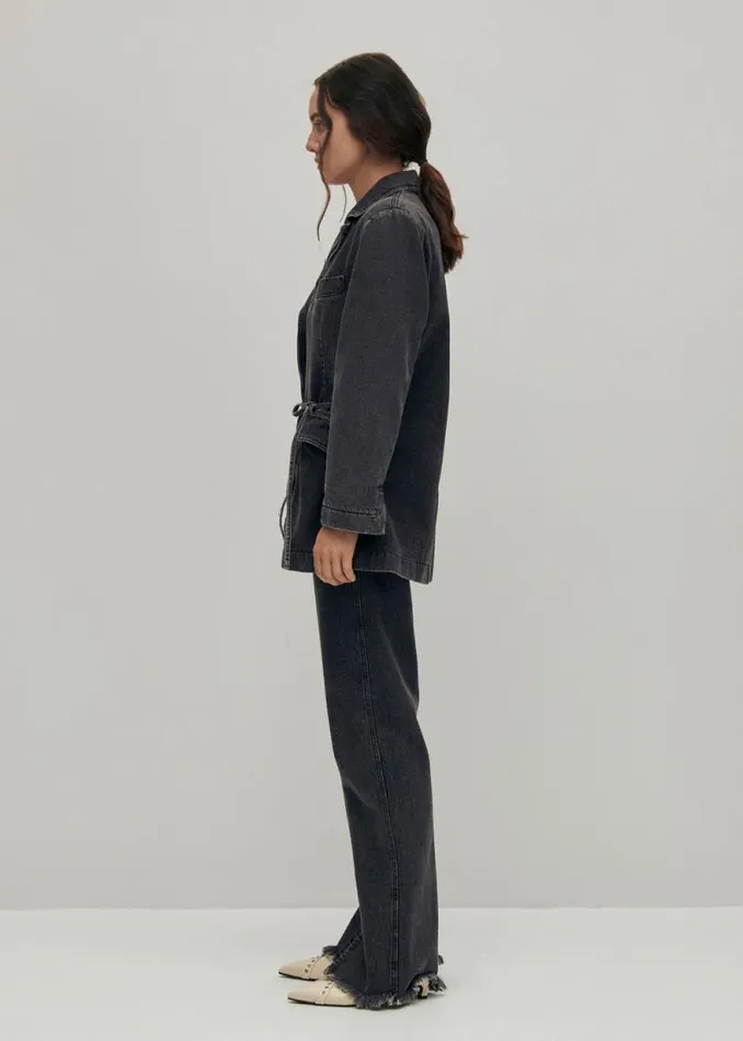 Sandra Black Denim Jacket Women ALOHAS Denim