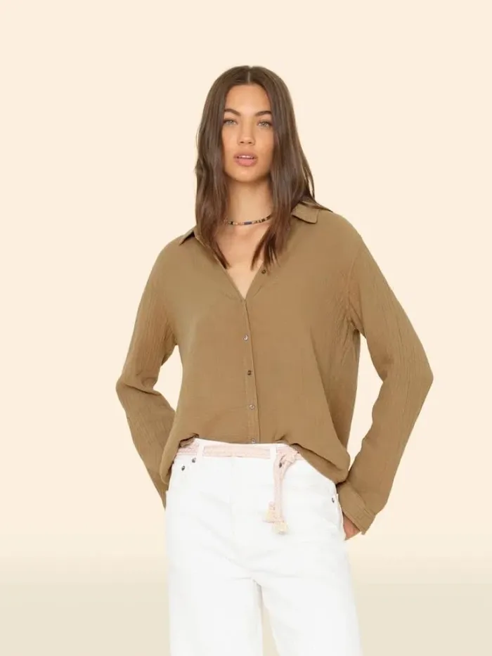 Sea Grass Scout Shirt Women Shirts XRENA