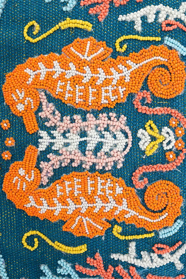 Sea Horse Teal Top Handle Bag Sea Horse Teal Top Handle Bag