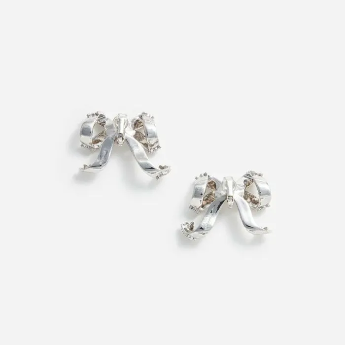 Self Portrait Accessories Crystal Bow Earrings 8211 Women