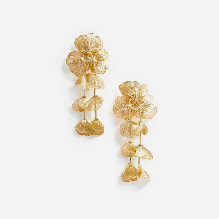 Self Portrait Accessories Gold Floral Earrings 8211 Women