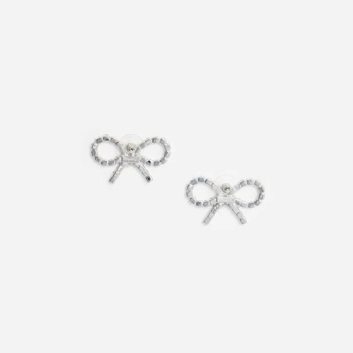 Self Portrait Accessories Mini Bow Crystal Earrings 8211 Women