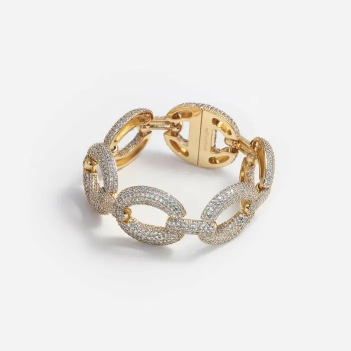 Self Portrait Bracelets Gold Crystal Link Bracelet 8211 Women