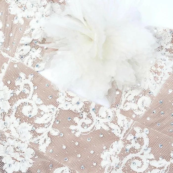 Self Portrait Bridal Cream Rhinestone Lace Maxi Dress 8211 Women