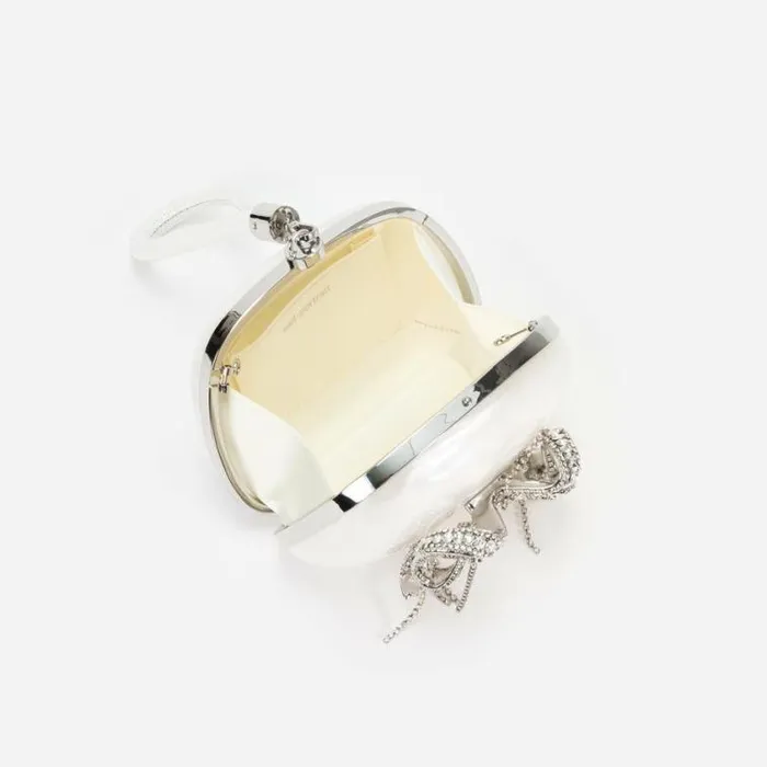Self Portrait Bridal Pearl Top Handle Clutch Bag 8211 Women