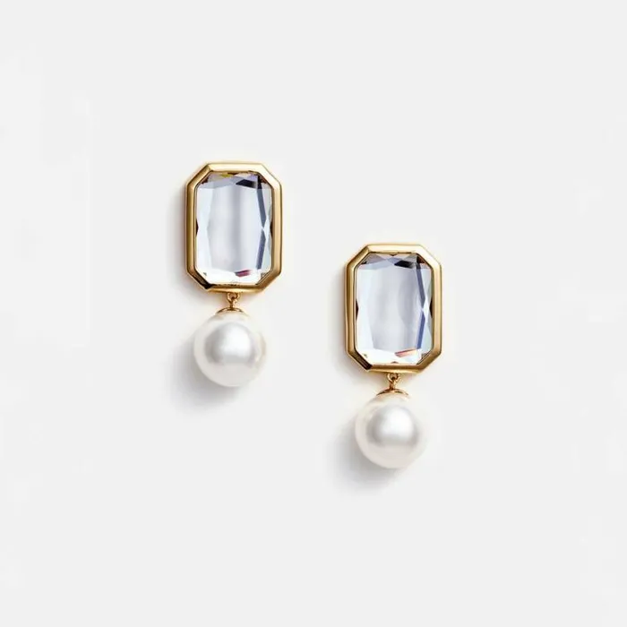 Self Portrait Earrings Crystal Pearl Tiered Earrings 8211 Women