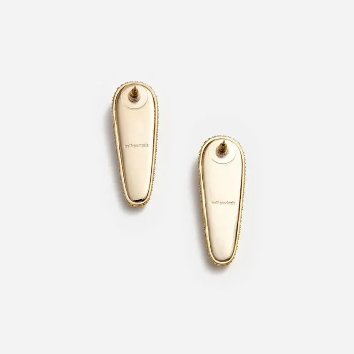 Self Portrait Earrings Gold Crystal Bar Earrings 8211 Women