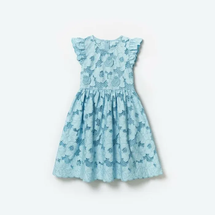 Self Portrait Flower Girl Blue Lace Midi Dress 8211 Women