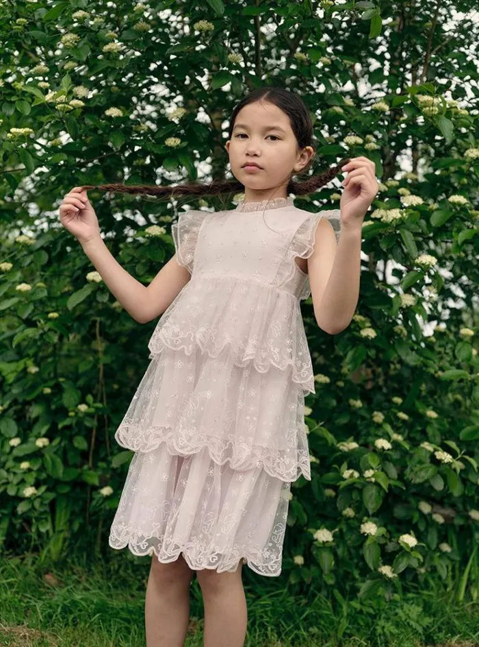 Self Portrait Flower Girl Pink Tulle Dress 8211 Women