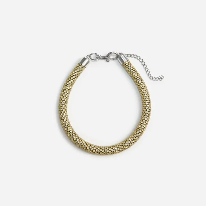 Self Portrait Necklaces Yellow Crystal Tube Necklace 8211 Women