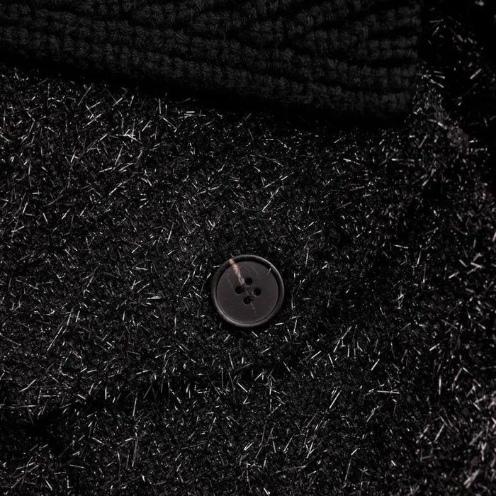 Self Portrait Outerwear Black Tinsel Boucle Bomber Jacket 8211 Women