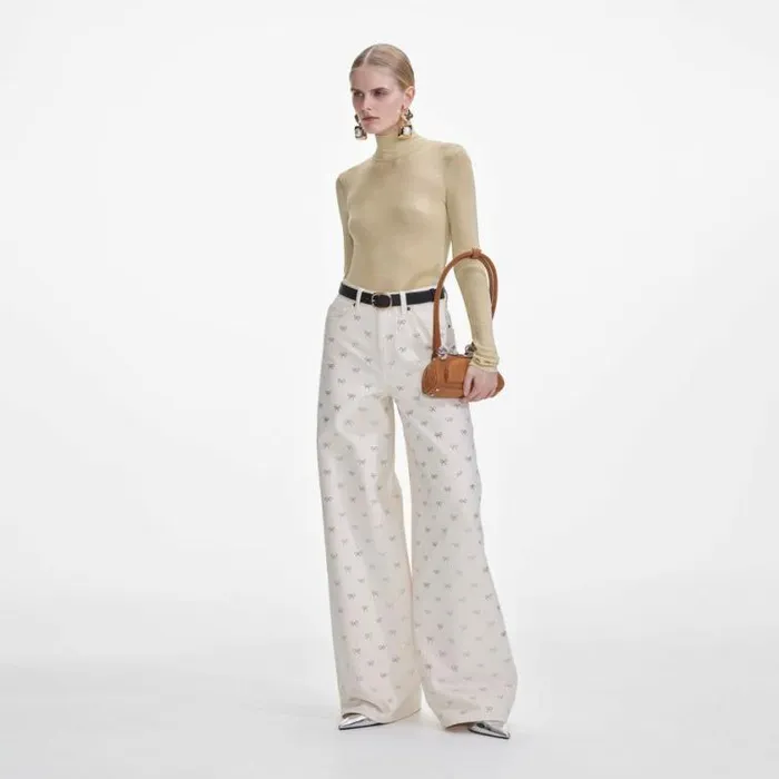 Self Portrait Tops Yellow Viscose Knit Top 8211 Women