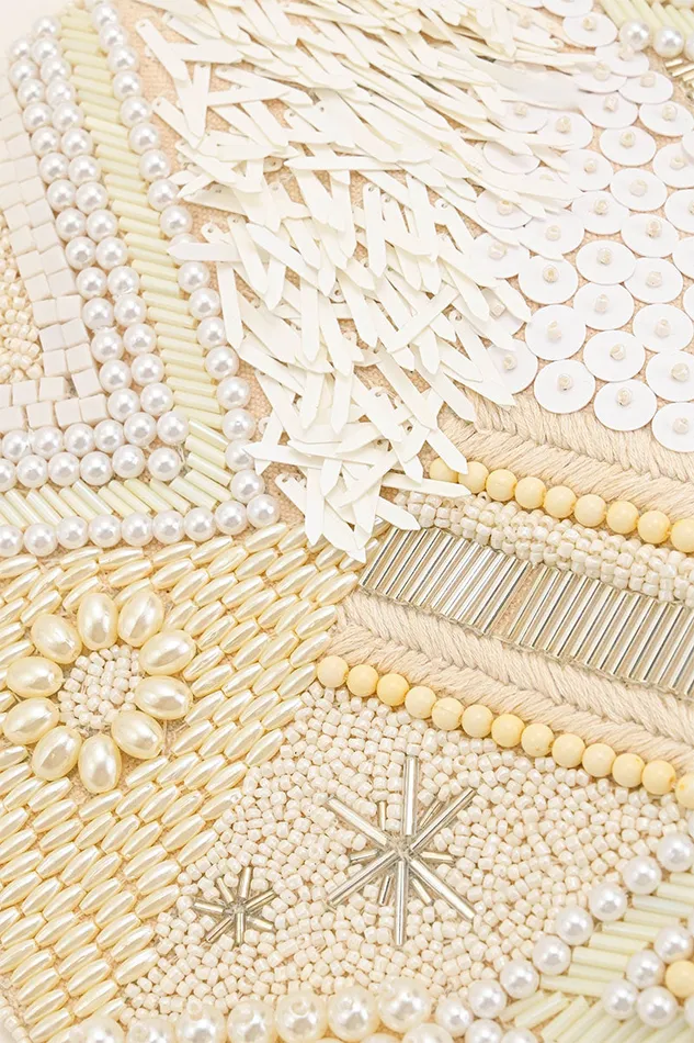Shimmering Sands Embellished Clutch wCrossbody Strap Shimmering Sands Embellished Clutch wCrossbody Strap