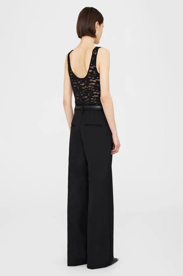 Shirts Women ANINE BING Alysha Bodysuit 8211 Black Floral