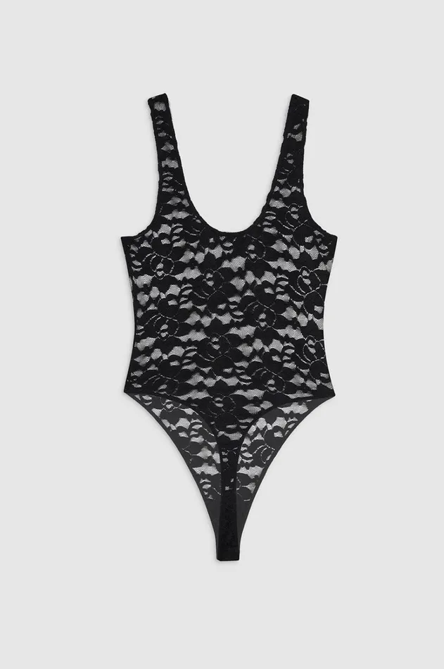 Shirts Women ANINE BING Alysha Bodysuit 8211 Black Floral
