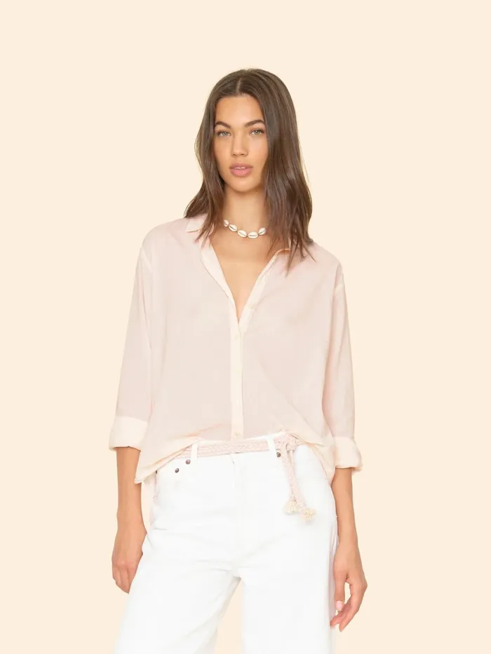 Shirts XRENA Women Cream Peach Beau Shirt
