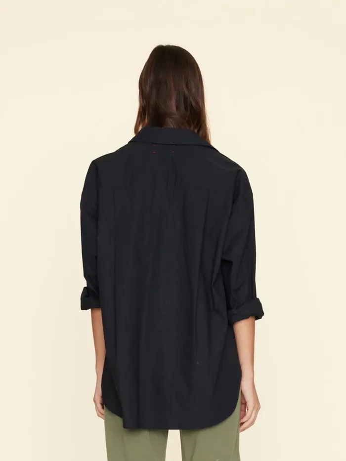 Shirts XRENA Women Jet Black Sydney Crisp Shirt Shirts XRENA Women Jet Black Sydney Crisp Shirt