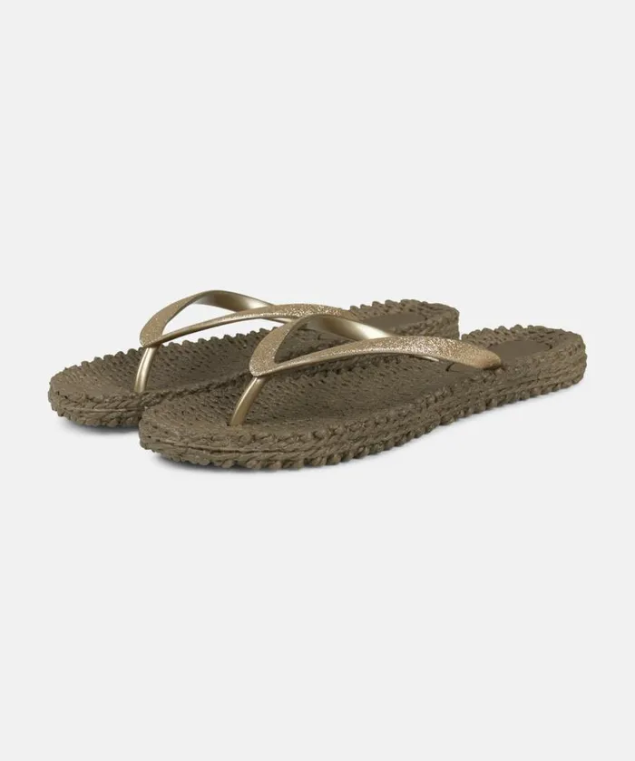 Shoes Ilse Jacobsen Flip Flops Flip Flop With Glitter 8211 Cub Brown